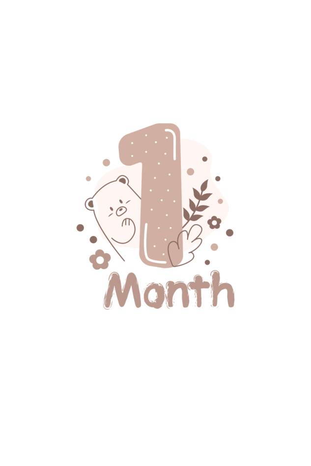 One month old Rompers