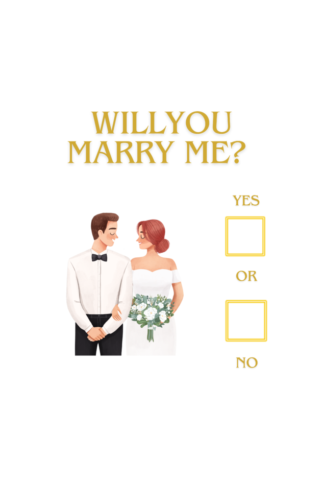 'Will You Marry Me?' – Perfect for Proposals & Engagements Tshirt